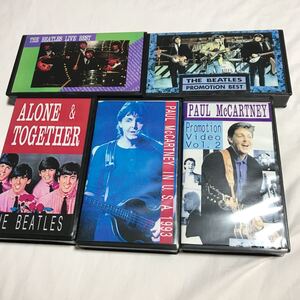 貴重です！ビートルズ、ポールマッカートニー ビデオテープ 5本セット！　Beatles