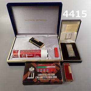 ■AC-4415◆ALFRED DUNHILL ダンヒル　ローラーライター3点まとめて　/ブラック・レッド×ゴールド他　火花なし　現状 20240602