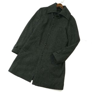 Le orme ルオルメ 通年 ウール ツイード ヘリンボーン★ シングル コート Sz.M　メンズ グレー ビジネス　A3T12728_B#O