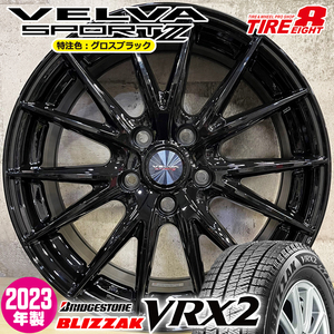 1台限定特価 2023年製 スタッドレスホイールセット 205/65R16 ブリヂストン VRX2 特注 軽量VELVASPORT2 16×6.5J+40 5/114.3 ヤリスクロス