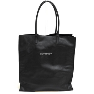 SOPHNET. ソフネット トートバッグ SOPH-180147 LEATHER SHOPPER 牛革 カウレザー ショッパー 肩掛け ワンショルダーバッグ