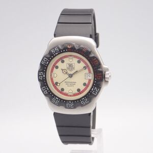 A/え11089/TAG HEUER タグホイヤー/フォーミュラ1/クオーツ/メンズ腕時計/200M/文字盤 アイボリー/371.513