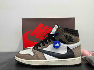 NIKE AIR JORDAN 1 RETRO HIGH TRAVIS SCOTT ナイキ エア ジョーダン 1 レトロ ハイ SAIL/BLACK/DARK MOCHA cd4487-100 スニーカー 27cm