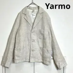 Yarmo ヤーモ イギリス製 リネン テーラード ジャケット　ベージュ 36