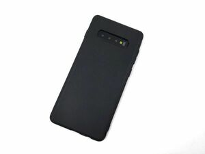 Galaxy S10+ SC-04L SC-05L SCV42用 シンプル ソフトケース カバー TPU 側面フル保護 ブラック