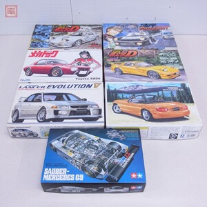 ジャンク フジミ他 1/24 頭文字D マツダ アンフィニ FD3S RX-7/よろしくメカドック トヨタ S800 女暴小町仕様 他 まとめて7点セット【40