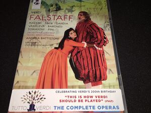 日本語字幕付き DVD 廃盤 ヴェルディ ファルスタッフ バッティストーニ マエストリ サルシ ヴァシレヴァ Verdi Falstaff Battistoni BD