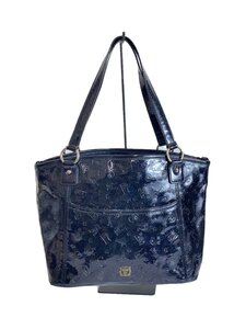 ANNA SUI◆２WAY/ショルダーバッグ/エナメル/BLK