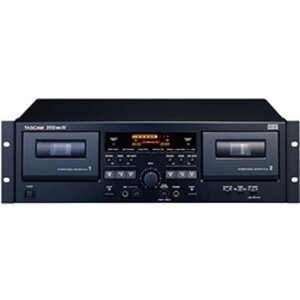 【中古】TASCAM ダブルカセットデッキ オートリバース ドルビーB・倍速ダビング搭載 202Mk4