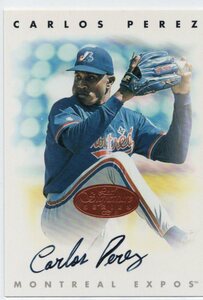 MLB 1996 LEAF SIGNATURE 　CARLOS PEREZ カルロス・ペレス 直筆サイン　 新品ミント状態品