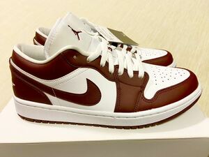 NIKE WMNS AIR JORDAN 1 LOW WHITE/BRONZE ECLIPSE-WHITE 27.0cm DC0774ナイキ エアジョーダン1 ロー