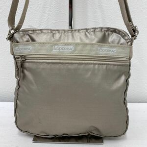 □47−2564 LeSportsac レスポートサック レディース ショルダーバッグ 斜めがけバッグ 小さめ ミニ ゴールド系 カジュアル 軽量 無地