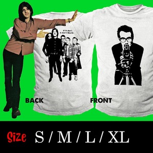 S～XL【新品・即決】 Elvis Costello エルビス・コステロ Nick Lowe ニック・ロウ ダムド Punk Stiff Sex Pistols Clash ロカビリー 50s