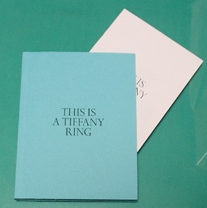 280/ティファニー TIFFANY LOVE and Engagement TIATR Catalog/This is A Theory Ring＆Price list/真実の愛 新作リング/未使用 非売