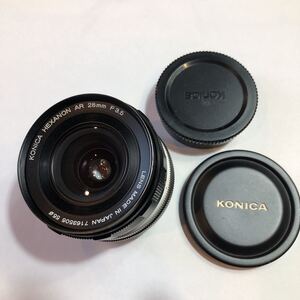 KONICA ARマウント　KONICA HEXANON AR 28MM/F3.5 美品　外観美品