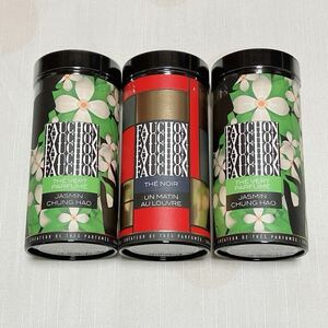 ◆送料込 即決◆ フォション FAUCHON 紅茶 中国茶 3缶セット ジャスミンチュンハオ マタン・オ・ルーブル リーフティー 茶葉 ジャスミン茶