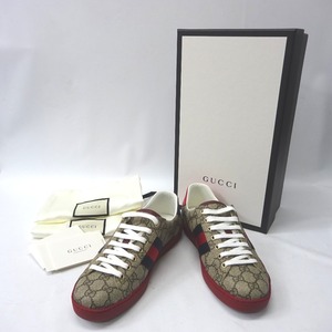 Ft606221 グッチ スニーカー ローカット GGスプリーム 429445 #6 1/2 メンズ GUCCI 中古