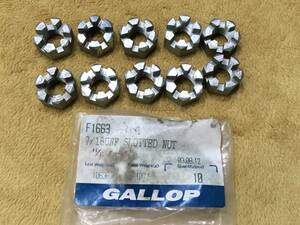 GALLOP SLOTTED NUT インチ 11/16インチ ネジ径 7/16 UNF 10個 新品未使用