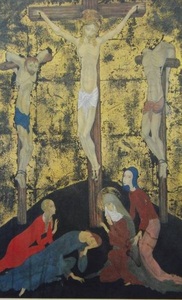 藤田嗣治、【Crucifxion】、希少な額装用画集より、厳選、新品額装、マット額装付、状態良好、送料込み