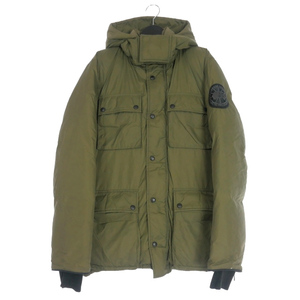 カナダグース CANADA GOOSE MANITOBA マニトバ フーデッド ダウンジャケット ブルゾン S オリーブ 3336M R メンズ