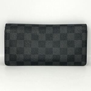 【6R9】 1円スタート LOUIS VUITTON / SP1089 ルイヴィトン ダミエ グラフィット ポルトフォイユ ブラザ 二つ折り 長財布 ウォレット