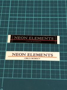 ステッカー NEON ELEMENTS　③　スノーボードウェアー