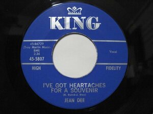 7” US盤 JEAN DEE // I’ve Got Heartaches / Your Fool -KING 45-5807 (records)