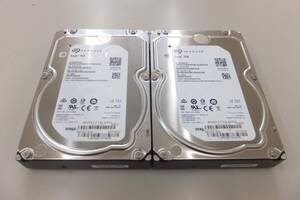 SEAGATE ST1000NM0055 Enterprise Capacity 3.5 HDD 1TB/SATA600/128MB-Cache/7200回転 2台セット 動作画面有