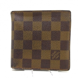 ルイヴィトン LOUIS VUITTON 2つ折り財布 N61665 ポルトビエカルトクレディモネ ダミエ・キャンバス エベヌ CA0052 財布 ダミエ