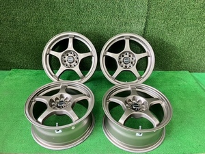 大阪NK6055A☆A=TECH SCHNEDER 16x7JJ+38 5Hマルチ/100.114.3 16インチ アルミホイールのみ4本 売切り!