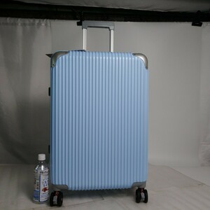 ス81　Lサイズ　フレームタイプ　アルミフレーム　スーツケース　サスペンション　ストッパー　TSAロック　　新色　アイスブルー
