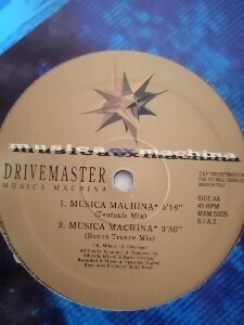 90s テクノ 12 Drivemaster Musica Machina