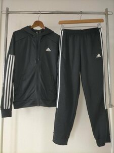 状態良好 adidas アディダス GAME TIME トラックスーツ 上下 セットアップ 黒 size-L DZ7671 ★ジャージ