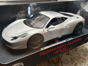 1/18 マテル　エリート　フェラーリ 458 イタリア　ホットウィール　フェルナンド　アロンソ　FERNANDO ALONSO ferrari 