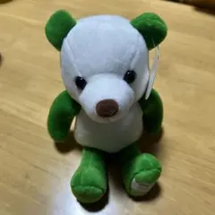 100 Years Bear くま　ぬいぐるみ ホワイト・グリーン　タグ付