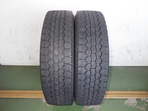 225/75R16 118/116L 冬 中古再生 8分山 2本セット スタッドレスタイヤ 225/75/16 225/75-16 L18031