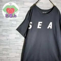 古着　ウィンダンシー　プリント　半袖　Tシャツ　WIND AND SEA　黒