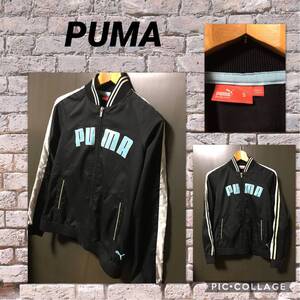 ◆PUMA プーマ ナイロンジャケット ウーブンジャケット 薄手 スタジャン風 レディースS（S～M） 2009年モデル 価格8500円+税 美品