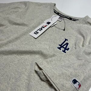 ドジャース DODGERS MLB 新品 メンズ メジャーリーグ 大谷翔平 山本由伸 半袖 Tシャツ グレー 3L