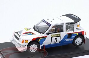 Altaya　1/24　プジョー・205ターボ 16 Evo2　#3　T．サロネン　1985 1000湖ラリー優勝