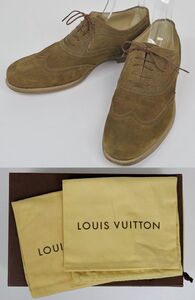 LOUIS VUITTON ルイヴィトン ウィングチップ レザー シューズ 8.5 b8302