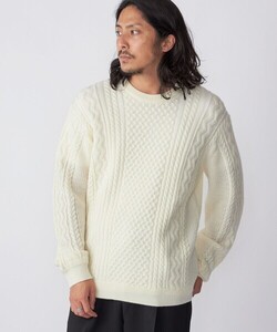 「SHIPS」 長袖ニット MEDIUM ベージュ メンズ