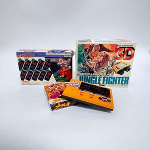 TOMY レトロゲーム　Mr.Do! JUNGLE FIGHTER 3D 少林寺　WHEELIE CROSSER 希少品　ジャンク　札OR01