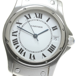 カルティエ CARTIER W20026K1 サントスクーガー LM デイト 自動巻き メンズ _844205