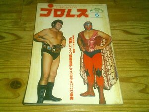 月刊プロレス 1978/6：レイスvsマスカラス、タッグマッチで激突：1回MSGシリーズ