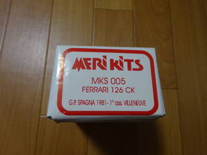 MERI KITS メリキット MKS005　フェラーリ 126CK スペインGP 1981 ヴィルヌーヴ　メタルキット