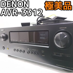 Denon デノン AVサラウンドレシーバー 7.2ch ブラック AVR-3312 AVアンプ オーディオ機器 音響機器 おすすめ 人気 リモコン付き