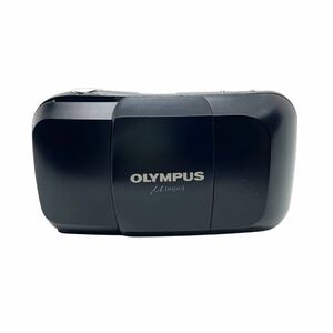 TM☆OLYMPUS μ 【mju:】初代 コンパクト フィルムカメラ オリンパス ミュー 通電確認済 ブラック☆