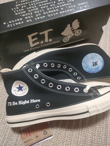 新品 未使用 CONVERSE ALLSTAR HI E.T 29cm US10.5 コンバース オールスター ハイカット 限定 ブラック 黒 リアクトソール