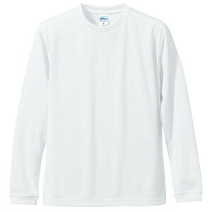 【メンズ】ユナイテッドアスレ/4.7オンス/ドライロングスリーブTシャツ/XL/LL/ホワイト